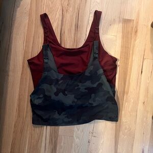 Old Navy Active Camo/Maroon Nursing Sportsbra